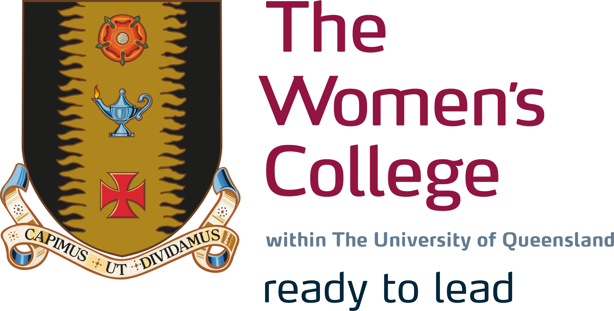 The Woman's College coat of arms shield logo